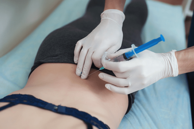 blockage in lumbar osteochondrosis